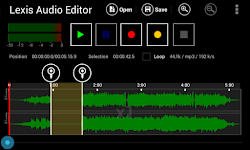 screenshot of Lexis Audio Editor