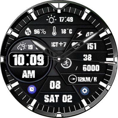 N-SPORT727 Hybird Watch Face screenshot 9