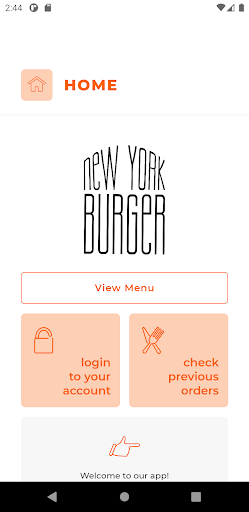 Android application New York Burgers S25 screenshort