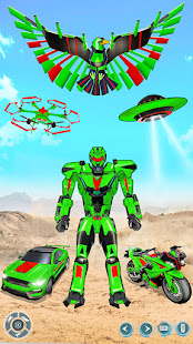 Flying Hawk Robot Car Game 2.1.4 screenshots 1