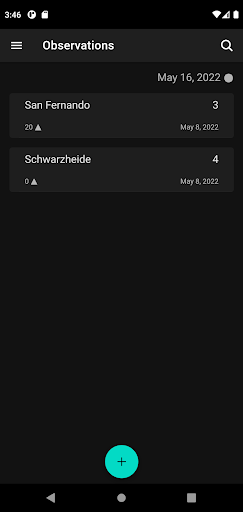 Android application IMO screenshort