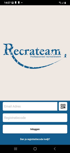 Android application Recrateam (medewerkers) screenshort