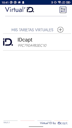 Android application Virtual'ID by IDcapt screenshort