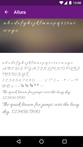 Script Font for FlipFont Screen 2
