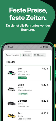 Bolt: Fahrten anfordern screenshot 5
