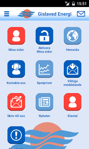 Android application Gislaved Energi screenshort