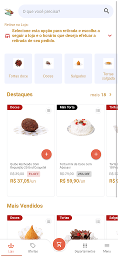 Android application Momo Confeitaria screenshort