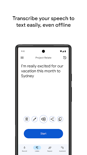 Screenshot of Project Relate
