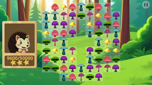 Hedgehog And Mushrooms: Match3 Screen 3