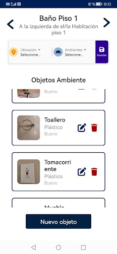 Android application envanter screenshort