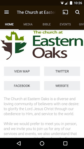 Android application The Church at Eastern Oaks screenshort