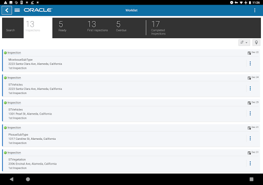 Oracle Municipal Code Officer Screen 3