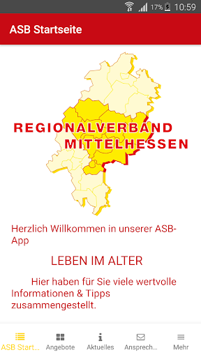 Android application ASB-Mittelhessen screenshort