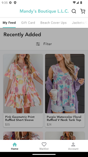Android application Mandy's Boutique L.L.C. screenshort