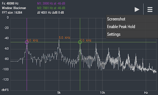 Advanced Spectrum Analyzer PRO Screenshot