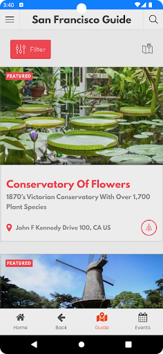 San Francisco Tour Guide Screen 3