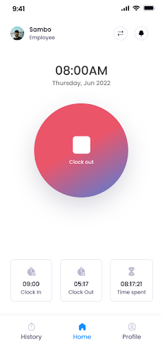 Android application Iota Attendance screenshort
