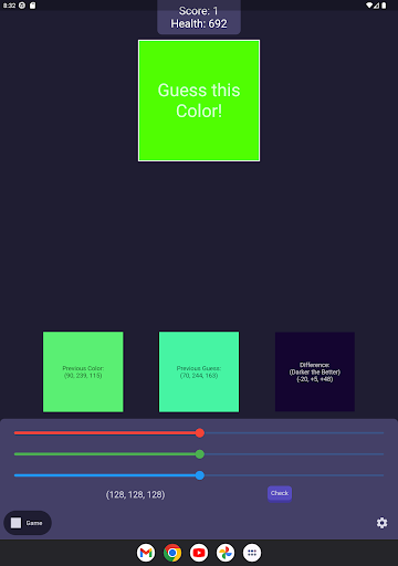 ChromaGuesser Practice RGB