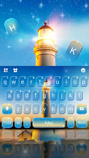 Android application Animated Light House Keyboard screenshort