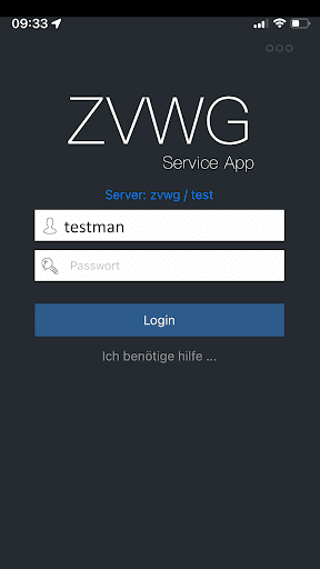 Android application ZVWG-App screenshort