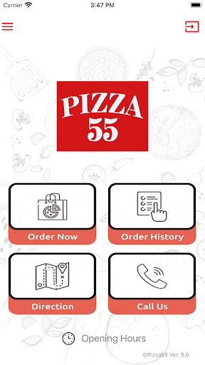 Android application PIZZA-55 screenshort