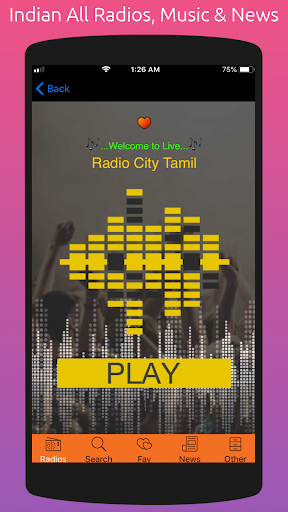 Indian All Radios & Music Screen 2