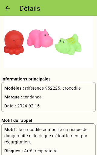 AlerteProduit - Rappel et Info Screen 3