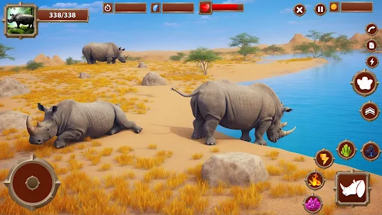 Sobrevivência do rinoceronte