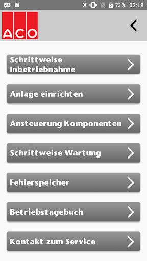 ACO MultiControl Screen 2