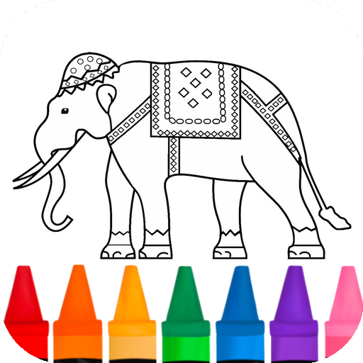 coloring african elephant