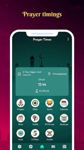 Muslim Prayer: Quran and Athan Screen 2