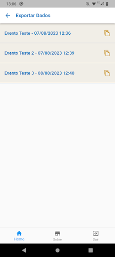 Registro de Presença Screen 3