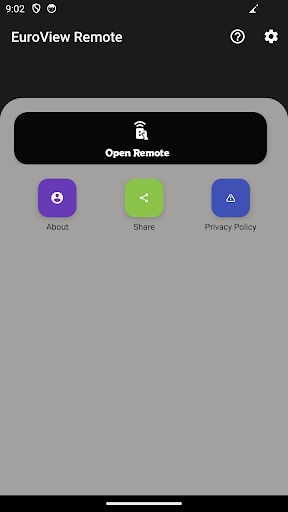 Android application Telecommande pour Euroview screenshort