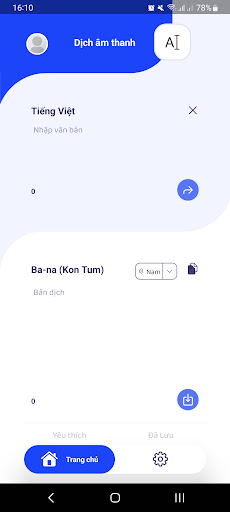 Android application Dịch thuật Ba-na screenshort