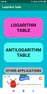 Logarithmic Table Unknown