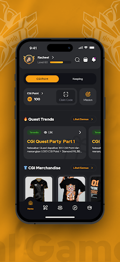 Android application Central Gamers ID (CGI) screenshort
