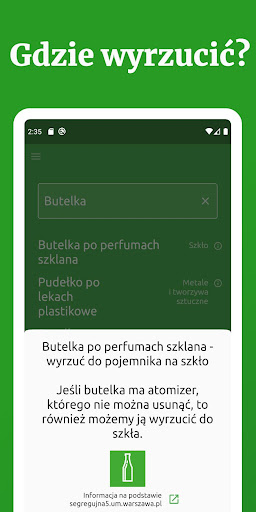 Gdzie wyrzucić? Segregowanie o Screenshot 1 - AppWisp.com