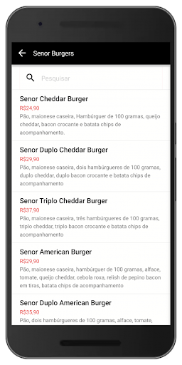 Senhor Hamburguessa Screen 2