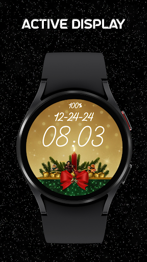 Merry Christmas Eve Card Gold Screen 3