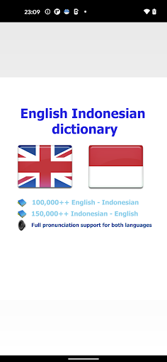 Android application kamus screenshort