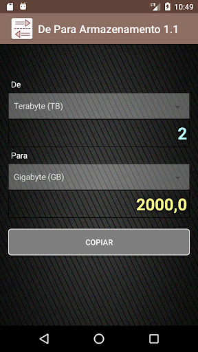 De Para Armazenamento