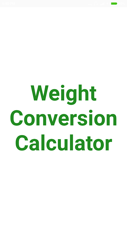Weight Converter - 3.1.6 - (Android)