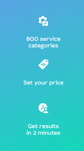 Qjob: market for services Screen 3