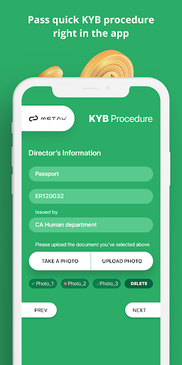 Metau - business wallet Screen 3