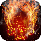 Smoking skull live wallpaper icon