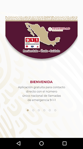 Android application 9-1-1 Emergencias screenshort