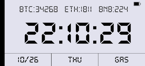 Android application BitClock screenshort