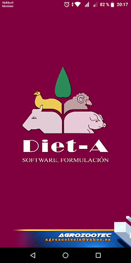 Android application Diet-A app - Formulación screenshort