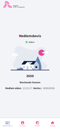 Android application Kragerø Bolig- og Byggelag screenshort
