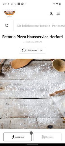 Android application Fattoria Pizza Hausservice screenshort